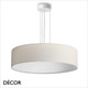 Ideal Lux - Set Up Slim 70 - Matt White Pendant Light Fitting with a Choice of 70cm Shades in Dove Grey, Wood, Black, White or Beige - Stylish Italian Chic for a  Kitchen, Dining Room, Reception Room, Hotel or Restaurant Ideal Lux - Set Up Slim 70 - Matt White Pendant Light Fitting with a Choice of 70cm Shades in Dove Grey, Wood, Black, White or Beige - Stylish Italian Chic for a  Kitchen, Dining Room, Reception Room, Hotel or Restaurant