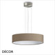 Ideal Lux - Set Up Ultra Slim 45 - Satin Nickel Pendant Light Fitting with a Choice of 45cm Shades in Dove Grey, Wood, Black, White or Beige - Stylish Italian Chic for a  Kitchen, Dining Room, Reception Room, Hotel or Restaurant Ideal Lux - Set Up Ultra Slim 45 - Satin Nickel Pendant Light Fitting with a Choice of 45cm Shades in Dove Grey, Wood, Black, White or Beige - Stylish Italian Chic for a  Kitchen, Dining Room, Reception Room, Hotel or Restaurant