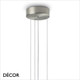 Ideal Lux - Set Up Ultra Slim 70 - Satin Nickel Pendant Light Fitting with a Choice of 70cm Shades in Dove Grey, Wood, Black, White or Beige - Stylish Italian Chic for a  Kitchen, Dining Room, Reception Room, Hotel or Restaurant Ideal Lux - Set Up Ultra Slim 70 - Satin Nickel Pendant Light Fitting with a Choice of 70cm Shades in Dove Grey, Wood, Black, White or Beige - Stylish Italian Chic for a  Kitchen, Dining Room, Reception Room, Hotel or Restaurant