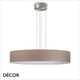 Ideal Lux - Set Up Ultra Slim 70 - Satin Nickel Pendant Light Fitting with a Choice of 70cm Shades in Dove Grey, Wood, Black, White or Beige - Stylish Italian Chic for a  Kitchen, Dining Room, Reception Room, Hotel or Restaurant Ideal Lux - Set Up Ultra Slim 70 - Satin Nickel Pendant Light Fitting with a Choice of 70cm Shades in Dove Grey, Wood, Black, White or Beige - Stylish Italian Chic for a  Kitchen, Dining Room, Reception Room, Hotel or Restaurant