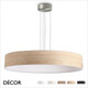 Ideal Lux - Set Up Ultra Slim 90 - Satin Nickel Pendant Light Fitting with a Choice of 90cm Shades in Dove Grey, Wood, Black, White or Beige - Stylish Italian Chic for a  Kitchen, Dining Room, Reception Room, Hotel or Restaurant Ideal Lux - Set Up Ultra Slim 90 - Satin Nickel Pendant Light Fitting with a Choice of 90cm Shades in Dove Grey, Wood, Black, White or Beige - Stylish Italian Chic for a  Kitchen, Dining Room, Reception Room, Hotel or Restaurant