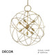Ideal Lux - Konse, Large - Unusual Dark Gold Modern Designer Cage Pendant Light - Italian Design - Perfect for your Kitchen, Dining Room, Restaurant & Bistro Ideal Lux - Konse, Large - Unusual Dark Gold Modern Designer Cage Pendant Light - Italian Design - Perfect for your Kitchen, Dining Room, Restaurant & Bistro