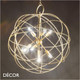 Ideal Lux - Konse, Large - Unusual Dark Gold Modern Designer Cage Pendant Light - Italian Design - Perfect for your Kitchen, Dining Room, Restaurant & Bistro Ideal Lux - Konse, Large - Unusual Dark Gold Modern Designer Cage Pendant Light - Italian Design - Perfect for your Kitchen, Dining Room, Restaurant & Bistro