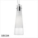 Ideal Lux - Kuky 3 - Sanded Frosted Pyrex Glass Modern Designer Multiple Pendant Light - Minimalist Italian Chic for your Kitchen, Reception Room or Bistro