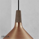 Nordlux - Float 27 - Brushed Copper and Oiled Walnut Modern Designer Pendant Light- Ideal for your Kitchen, Living Room, Hotel, Bistro & Café Nordlux - Float 27 - Brushed Copper and Oiled Walnut Modern Designer Pendant Light- Ideal for your Kitchen, Living Room, Hotel, Bistro & Café