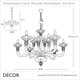 Ideal Lux - Danieli, 12 arm - Amber Glass Frame with Gold Details Chandelier - Opulent Italian Style for a Dining Room, Living Room, Stairs, Hallway, Hotel & Restaurant Ideal Lux - Danieli, 12 arm - Amber Glass Frame with Gold Details Chandelier - Opulent Italian Style for a Dining Room, Living Room, Stairs, Hallway, Hotel & Restaurant