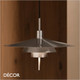 Nordlux - Latika - Brushed Chrome Modern Designer Pendant Light - Ideal for your Kitchen, Dining Room, Living Room, Hotel, Restaurant & Café