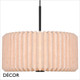 Nordlux - Vivienne 40 - Pleated Fabric Shade & Black Modern Designer Pendant Light - Stylish Danish Design for any Contemporary Space
