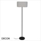 Nordlux - Vivienne - Pleated Fabric Shade & Black Modern Designer Floor Lamp - Stylish Danish Design for any Contemporary Space