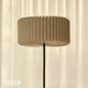 Nordlux - Vivienne - Pleated Fabric Shade & Black Modern Designer Floor Lamp - Stylish Danish Design for any Contemporary Space