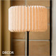 Nordlux - Vivienne - Pleated Fabric Shade & Black Modern Designer Table Lamp - Stylish Danish Design for any Contemporary Space