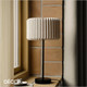 Nordlux - Vivienne - Pleated Fabric Shade & Black Modern Designer Table Lamp - Stylish Danish Design for any Contemporary Space