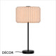 Nordlux - Vivienne - Pleated Fabric Shade & Black Modern Designer Table Lamp - Stylish Danish Design for any Contemporary Space