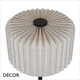 Nordlux - Vivienne - Pleated Fabric Shade & Black Modern Designer Table Lamp - Stylish Danish Design for any Contemporary Space