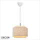Nordlux - Takai 30 - Beige Flax Linen Shade & Burnished Brass Modern Designer Pendant Light - Luxury Danish Hotel Chic for any Contemporary Space. DFTP