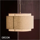 Nordlux - Takai 30 - Beige Flax Linen Shade & Burnished Brass Modern Designer Pendant Light - Luxury Danish Hotel Chic for any Contemporary Space. DFTP