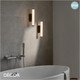 Nordlux - Virelle 32 - Black Modern Designer Dimmable LED Bathroom Wall Light - Innovative Danish Design For a Bathroom, Shower Room, Wet Room & Wash Room