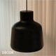 1 Nordlux - Louella 30 - Matt Black Modern Designer Pendant Light - Scandinavian Minimalism for a Kitchen, Dining Room, Living Room, Restaurant, Bistro, Bar & Café. DFTP