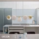 11 Nordlux - Lilly 5 - Opal White Glass & Brushed Brass Modern Designer Multiple Pendant Light - Ideal for your Kitchen, Dining Room, Boardroom, Hotel, Bistro & Café