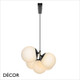 11 Nordlux - Lilly 5 - Opal White Glass & Matt Black Modern Designer Multiple Pendant Light - Ideal for your Kitchen, Dining Room, Boardroom, Hotel, Bistro & Café