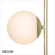 Nordlux - Lilly - Opal White Glass & Brushed Brass Modern Designer Floor Lamp - Iconic Design for a Living Room, Reception or Bedroom