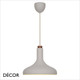 1 A Nordlux - Fuji - Beige with a Wooden Detail Modern Designer Pendant Light - Stunning in a Kitchen, Dining Room, Living Room, Hotel, Restaurant, Bistro, Bar & Café. DFTP
