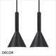 Nordlux - Kelvis 2-Kit - Black Set of Two Modern Designer Pendant Lights - Perfect for your Kitchen, Dining Room, Living Room, Hotel, Restaurant & Café