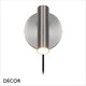 Nordlux - Makoto - Satin Chrome Modern Designer Wall Light - Industrial Minimalism for a Bedside, Living Room,  Study, Workspace, Kitchen, Hotel, Restaurant & Café. DFTP