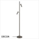 Nordlux - Makoto - Satin Chrome Modern Designer Floor Lamp - Industrial Minimalism for a Bedside, Living Room or Study. DFTP