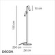 Nordlux - Makoto - Satin Chrome Modern Designer Floor Lamp - Industrial Minimalism for a Bedside, Living Room or Study. DFTP