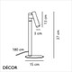 Nordlux - Makoto - Satin Chrome Modern Designer Table Lamp - Industrial Minimalism for a Bedside, Living Room or Study. DFTP