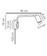 Nordlux - Explore Long - White Modern Designer Adjustable Wall Light - Ideal as a Bedside Light, Reading Light or Desk Light