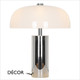 1 A Nordlux - Gabrielle - Chrome & Opal White Glass Modern Designer Table Lamp - Iconic Design for a Living Room, Reception or Bedroom