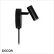 Nordlux - Omari, Round - Black Modern Designer LED Adjustable Wall Light - Minimalist Danish Design - Perfect Task Light for your Studio, Office, Study, Workspace, Bedside, Living Room & Lounge