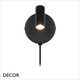 Nordlux - Omari, Round - Black Modern Designer LED Adjustable Wall Light - Minimalist Danish Design - Perfect Task Light for your Studio, Office, Study, Workspace, Bedside, Living Room & Lounge