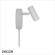 Nordlux - Omari, Round - White Modern Designer LED Adjustable Wall Light - Minimalist Danish Design - Perfect Task Light for your Studio, Office, Study, Workspace, Bedside, Living Room & Lounge