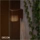 1 Nordlux - Sidara - Seaside Brown Metallic Modern Designer Outdoor Garden Wall Light - Striking Danish Design for your Garden, Hotel & Bistro