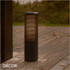 Nordlux - Sidara 45 - Seaside Black Modern Designer Outdoor Garden Post Light - Striking Danish Design for your Garden, Hotel & Bistro
