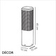 Nordlux - Sidara 45 - Seaside Anthracite Modern Designer Outdoor Garden Post Light - Striking Danish Design for your Garden, Hotel & Bistro
