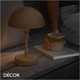Nordlux - Ellen To-Go, MoodMaker™ 3-Step Dimming - Brown Portable Wireless Rechargeable Battery Modern Designer LED Table Lamp for any Indoor or Outdoor Space