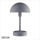 Nordlux - Ellen To-Go, MoodMaker™ 3-Step Dimming - Grey Portable Wireless Rechargeable Battery Modern Designer LED Table Lamp for any Indoor or Outdoor Space