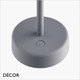 Nordlux - Ellen To-Go, MoodMaker™ 3-Step Dimming - Grey Portable Wireless Rechargeable Battery Modern Designer LED Table Lamp for any Indoor or Outdoor Space