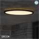 Nordlux - Oja 29 - Black Modern Designer Round Outdoor Ceiling Light - Ultra-Thin Design for any Contemporary Outdoor Space