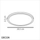 Nordlux - Oja 29 - Black Modern Designer Round Outdoor Ceiling Light - Ultra-Thin Design for any Contemporary Outdoor Space