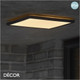 Nordlux - Oja 29 - Black Modern Designer Square Outdoor Ceiling Light - Ultra-Thin Design for any Contemporary Outdoor Space