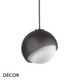1 A Ideal Lux - Bloom 12, 17, 22 & 30 - Satin Grey Outer-Glass with a White Globe Diffuser Modern Designer Pendant Light - A Stylish Design Piece for your Dining Room, Hallway, Stairwell, Kitchen, Restaurant, Bistro or Hotel Foyer