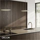 1 A Nordlux - Artist 40 Beige Modern Designer LED Pendant Light - Minimalist Design Piece for Kitchen, Dining Room, Hotel, Restaurant & Bistro. DFTP