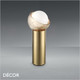 Ideal Lux - Bloom - Clear Amber Outer-Glass with a White Globe Diffuser Modern Designer Table Lamp - Italian Chic for a Living Room, Reception or Bedroom