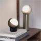 Ideal Lux - Bloom - Clear Amber Outer-Glass with a White Globe Diffuser Modern Designer Table Lamp - Italian Chic for a Living Room, Reception or Bedroom