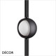 Ideal Lux - Bloom - Satin Grey Outer-Glass with a White Globe Diffuser Modern Designer Floor Lamp - Italian Chic for a Living Room, Reception or Bedroom